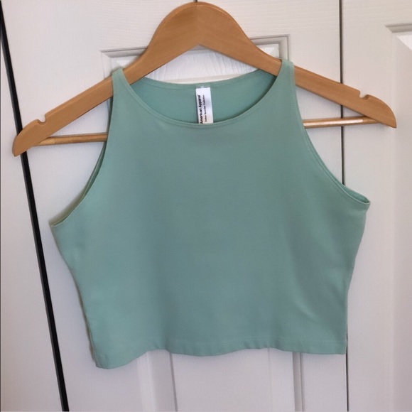 American Apparel Tops - American Apparel Menthe Green Crop Top Sz L American Apparel Tops - American Apparel Menthe Green Crop Top Sz L